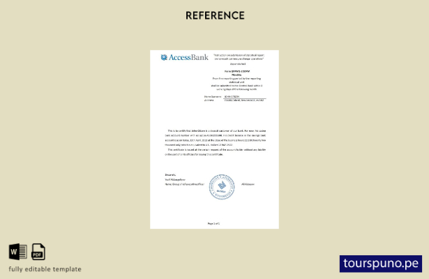 listo para imprimir Plantilla de referencia de acceso a Azerbaiyán